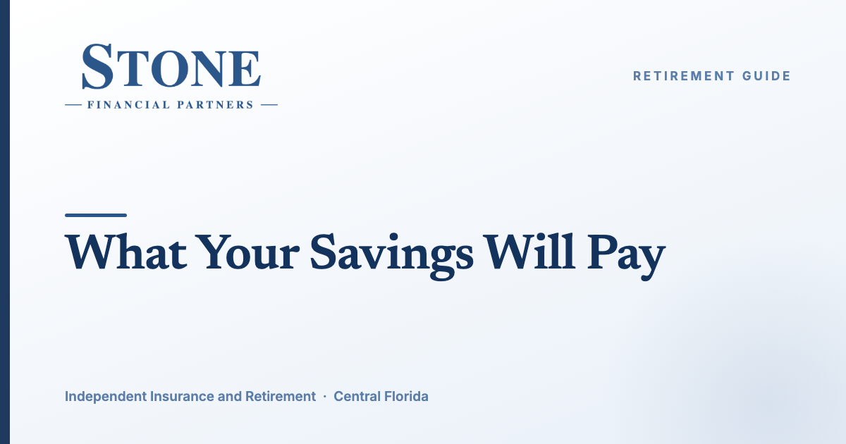 How Much Monthly Income Will Your Savings Actually Produce?