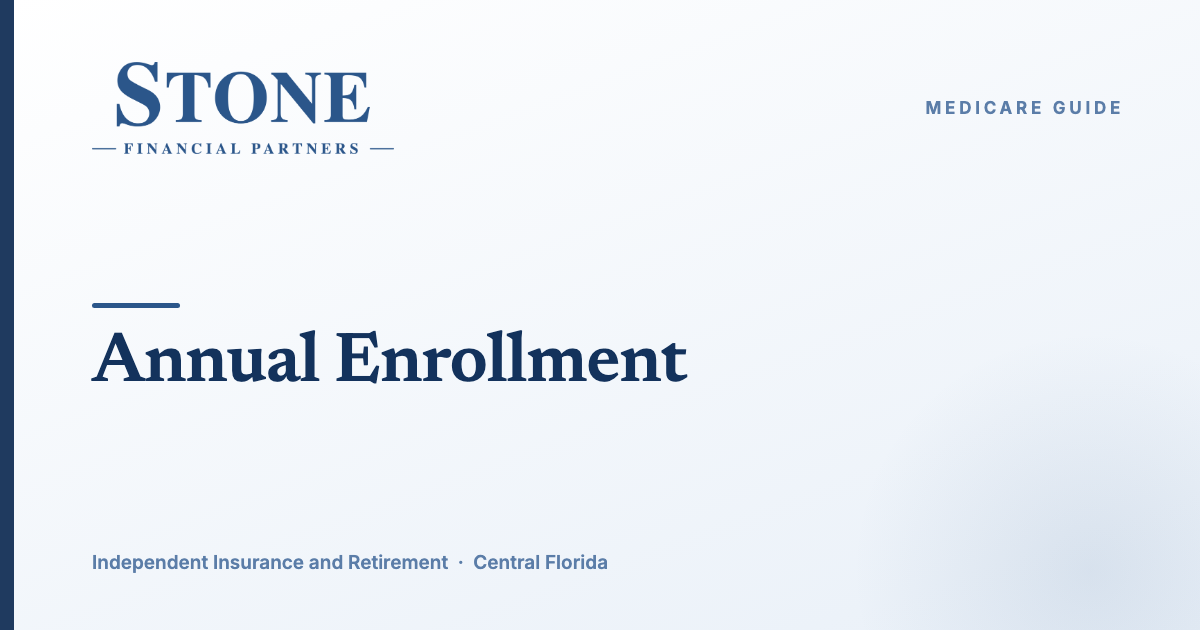 The Medicare Annual Enrollment Period: What You Can Change Each Fall